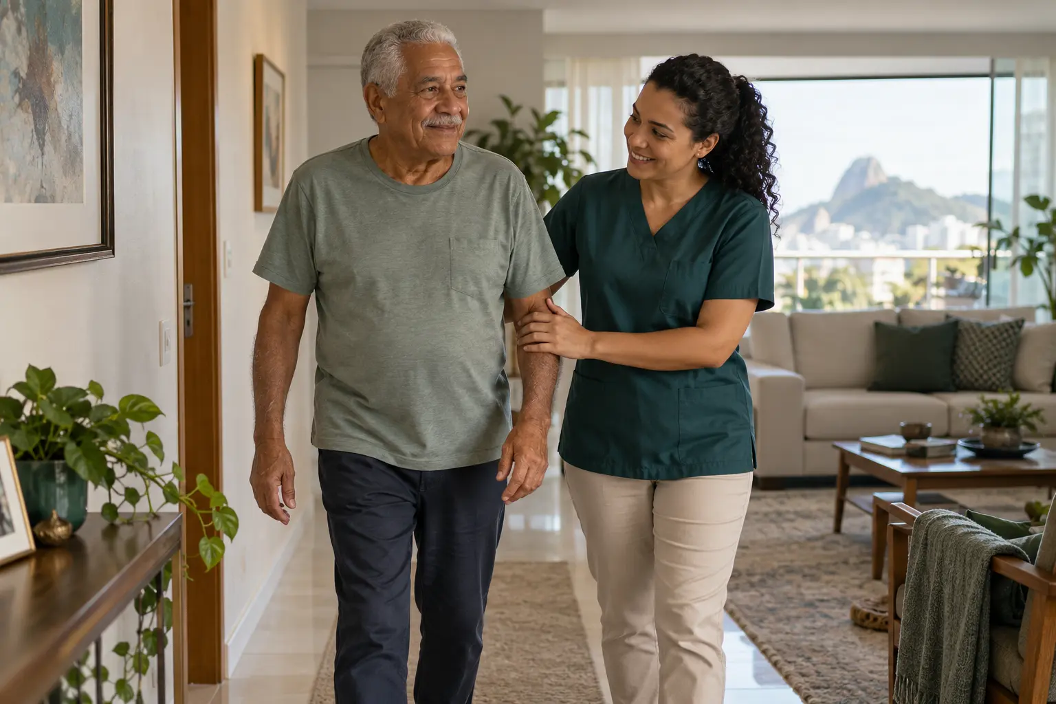 Apoio para o retorno para casa após alta hospitalar